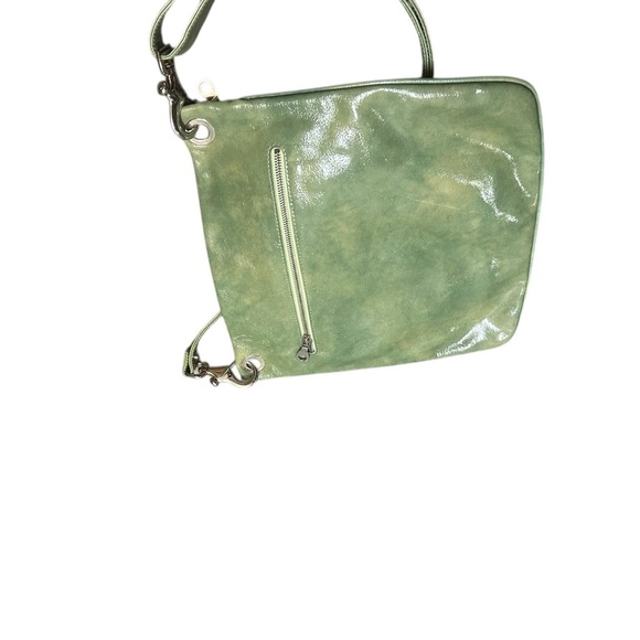 Christopher Kon NWOT Sleek Green Shoulder Bag with Glossy Finish - Picture 2 of 13